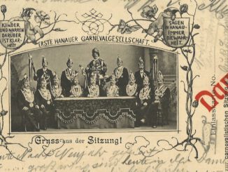 Eintrittskarte von 1904 dokumentiert Hanauer Fasching und Lokalszene