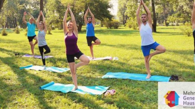 Kostenlose Yogaeinheiten im Eltviller Stadtpark an vier Mittwochen im Juni