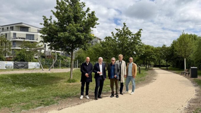 Neue Fuß und Radverbindung in Kastel bringt Quartier näher an Rheinpromenade