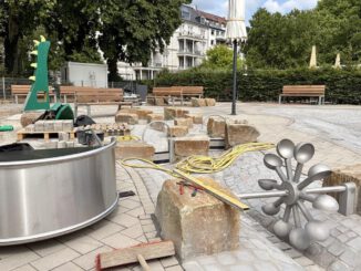 Wasserspielplatz in den Reisinger Anlagen steht kurz vor der Freigabe